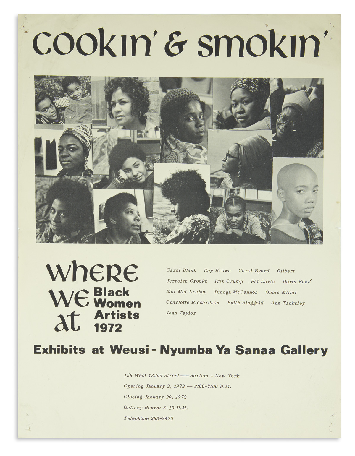 (ART.) Cookin and Smokin: Where We At, Black Women Artists, 1972.